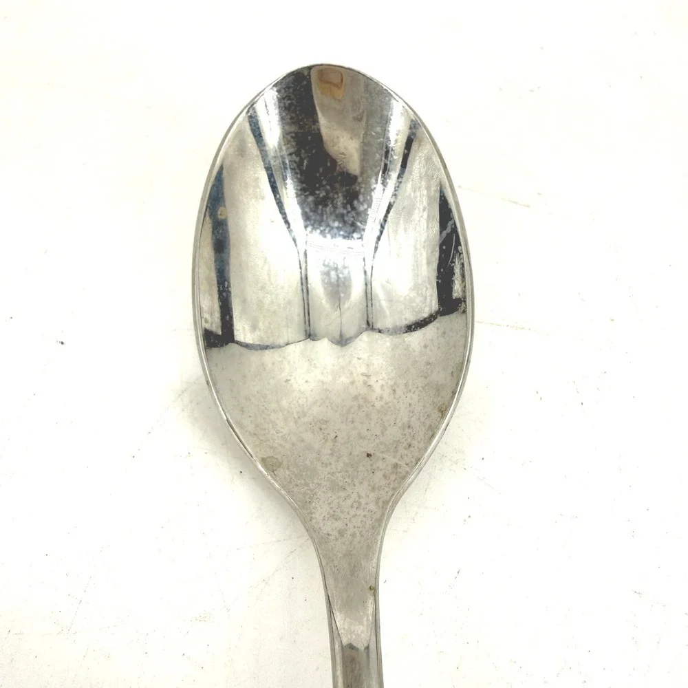 Mikasa Spoon Set Silver Stainless Steel Tapered Handle 4pc 1.75width 7.75